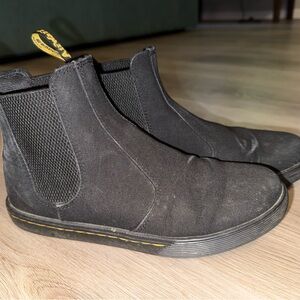 Dr. Martens Black Canvas Katya Boots